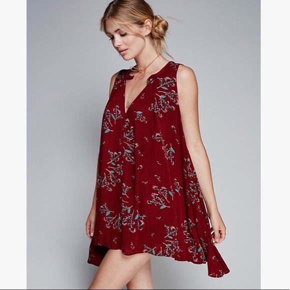 Free People Tops - Free People Floral Swing Tunic, Size L